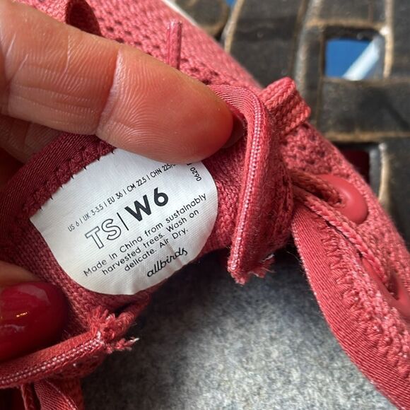 Allbirds Tree Womens Coral Orange Mesh Low Top Running Shoes 0520 RM1 Size 6 - Picture 10 of 10